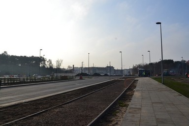 Wokół ronda powstaje nowe infrastruktura drogowa i oświetlenie