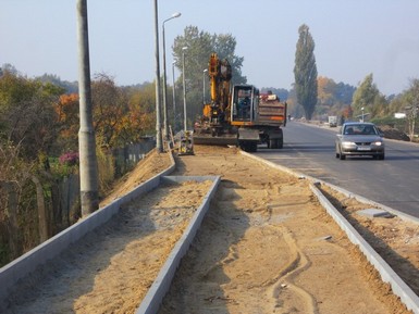 Prace przygotowawcze pod realizację infrastruktury towarzyszącej.